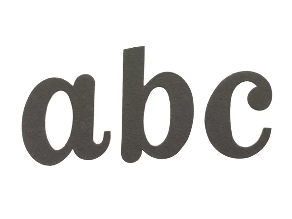 Вырезать abc — стоковое фото