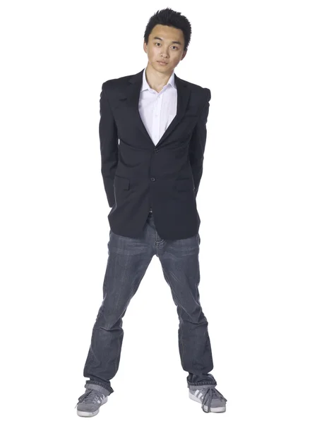 Standing teenage guy — Stock Photo, Image