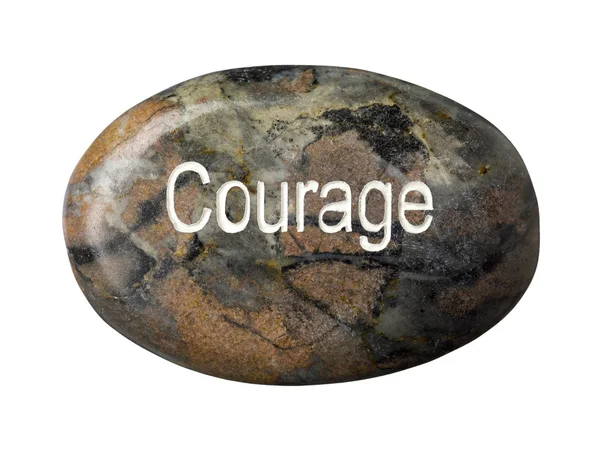 Courage word inscribed on soap — Stock Photo, Image