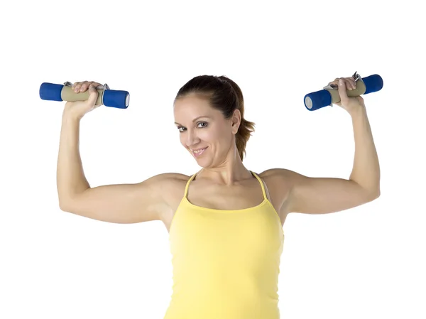 Deportiva musculosa mujer — Foto de Stock