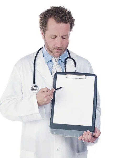 Doctor showing reports — Stock Photo, Image