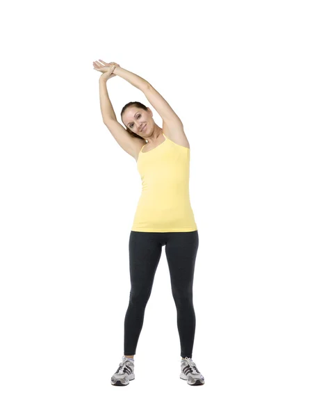 Stretching kvinna — Stockfoto