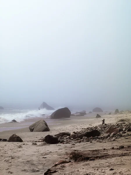 Vista tranquilla delle rocce in spiaggia — Foto Stock