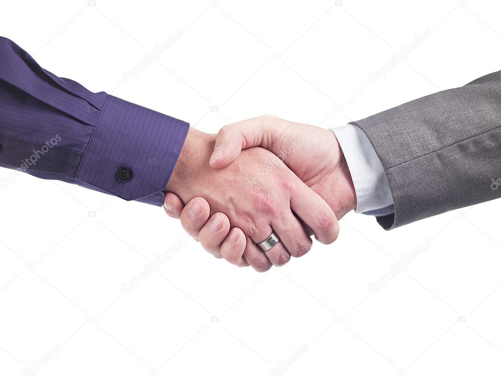 Cropped image of doctors shaking hands
