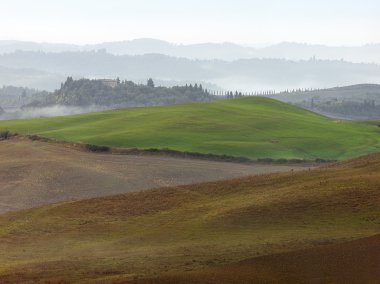 tuscan tepeler üzerinde güzellik