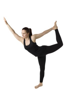 güzel bir genç kadın Yoga egzersiz pratik