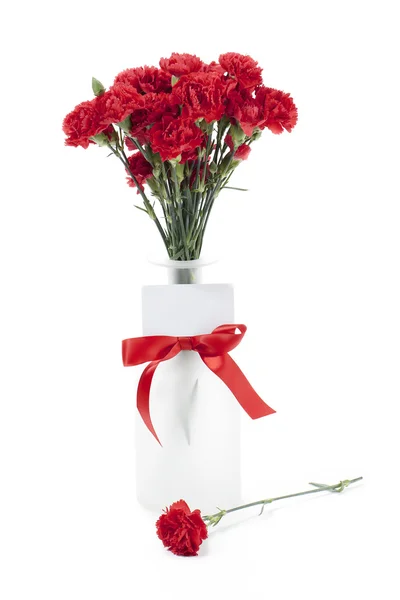 Bunch of roses in vase — Stock Photo, Image