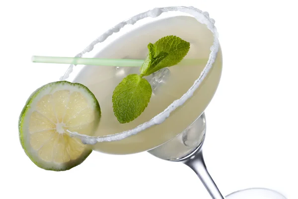 Cocktail with lime and mint — Stock Photo, Image