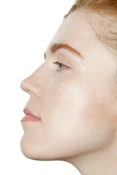 Female face side view — Stock Photo, Image