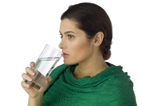 Thirsty woman — Stock Photo, Image