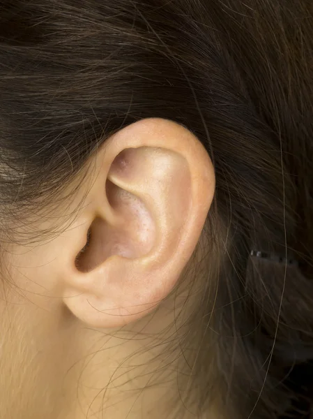 Mujer oreja — Foto de Stock