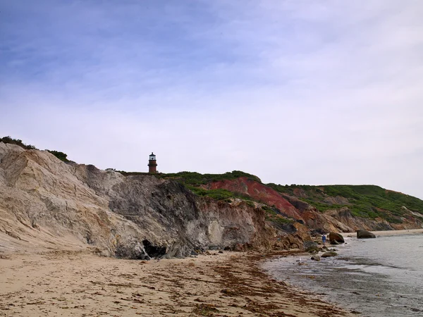 Image of beach and watchtower — Stock Photo, Image