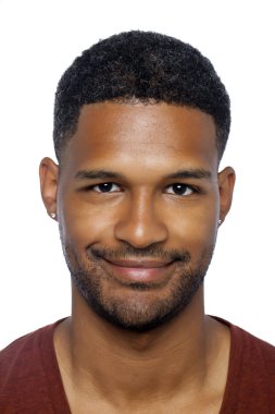 Afro-Amerikan erkek gülümseyen