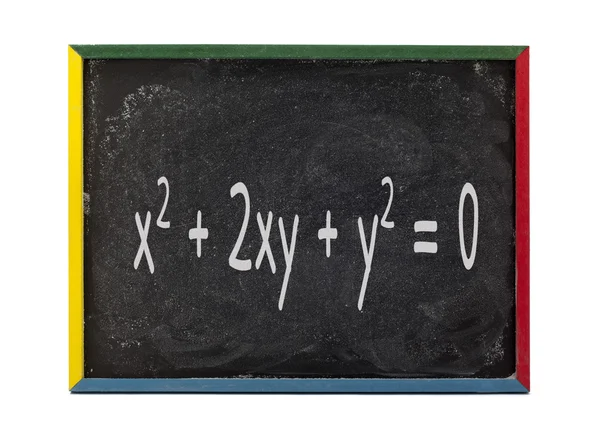 Wiskunde formule geschreven op leisteen bord — Stockfoto