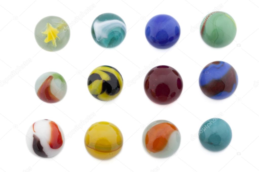 assorted colorful marbles