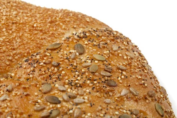 Bread with seeds macro — Stock Photo, Image