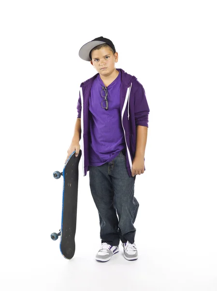 Skateboard en kid — Stockfoto
