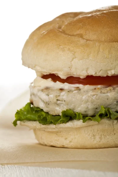 Cropped chicken burger — Stock Photo, Image