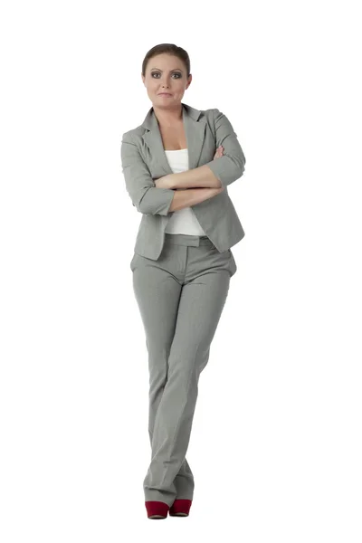 Gorgeous businesswoman with arm crossed — Stock Photo, Image