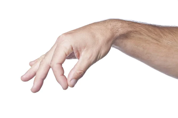 Mão humana contando três — Fotografia de Stock