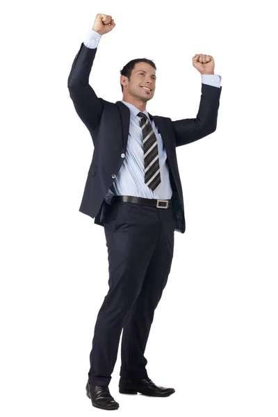 Hombre levantando los puños —  Fotos de Stock