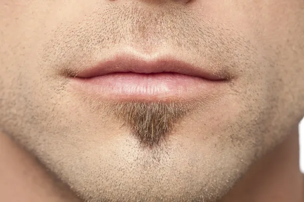 Mens lips — Stock Photo, Image