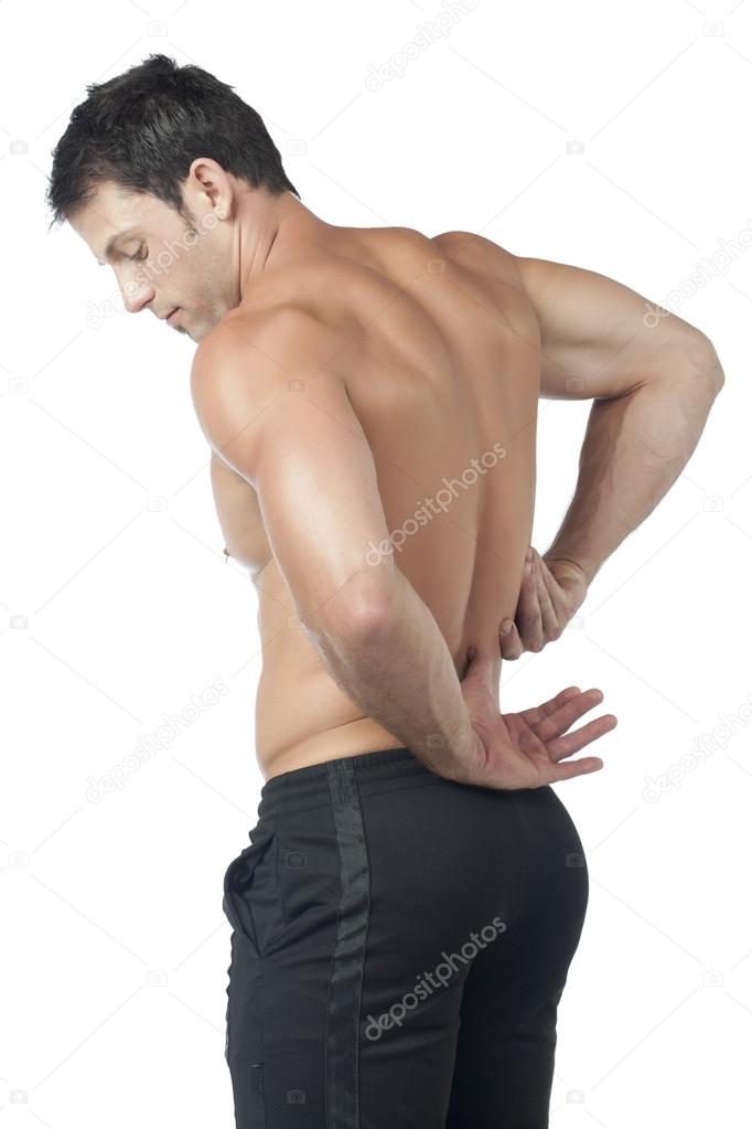 man having a back pain