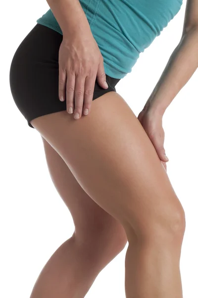 Woman legs suffering pain — Stock Photo, Image