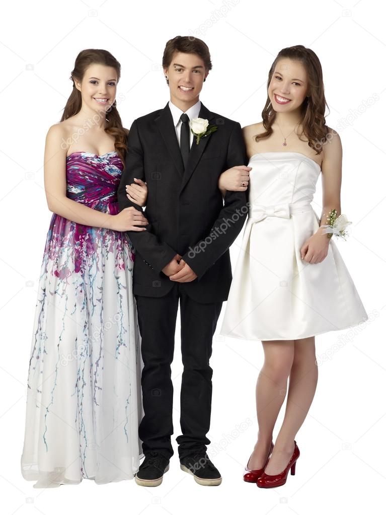 smiling teenager on prom