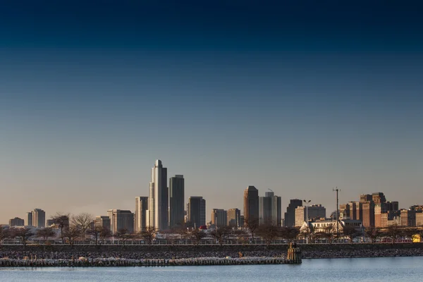 Budynki w chicago w stanie illinois — Zdjęcie stockowe