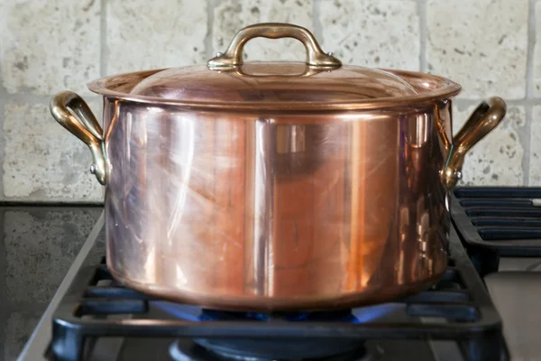 Copper pan — Stock Photo, Image