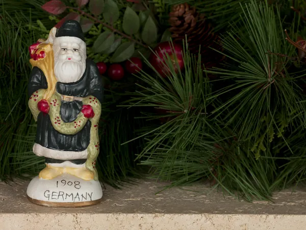 Рождественский орнамент Санта-Клауса — стоковое фото