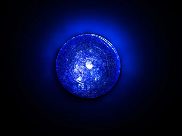 Cahaya biru di kegelapan — Stok Foto