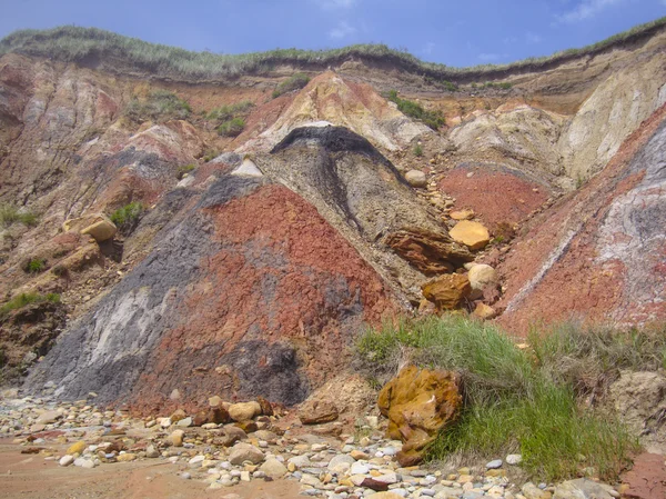 Cliff on marthas vineyard — Stock Photo, Image