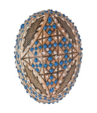 vintage boyalı Paskalya yortusu yumurta