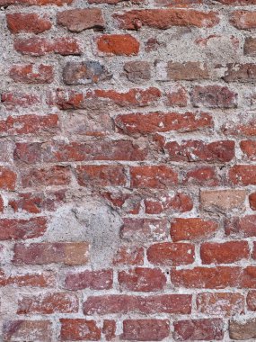 Worn red brick
