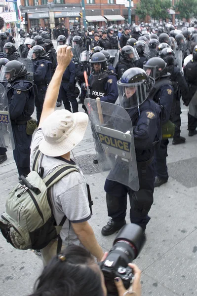 G20 protest - toronto, Kanada 2010 — Stockfoto
