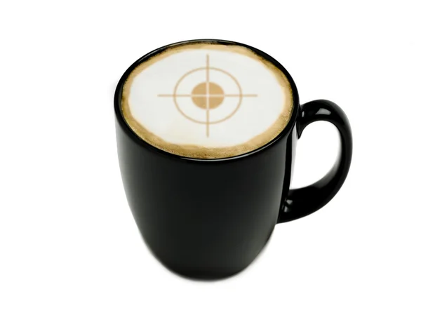 Bullseye cappuccino — Stock Photo, Image
