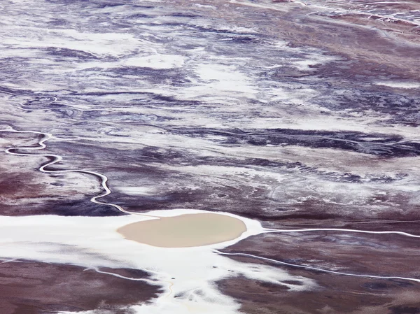 Cratères salins dans la vallée de la mort — Photo