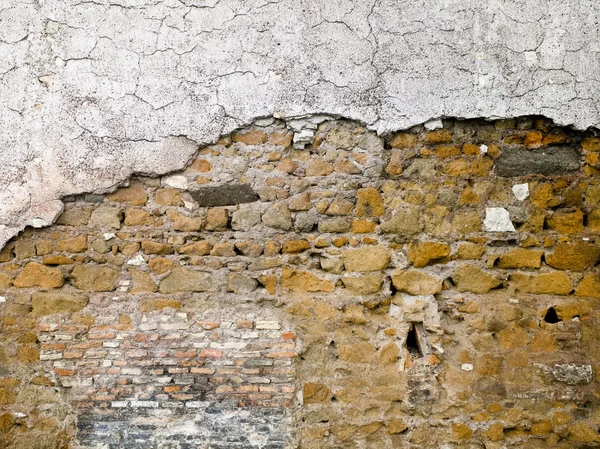 Zwei dominante Farbe Steinmauer — Stockfoto