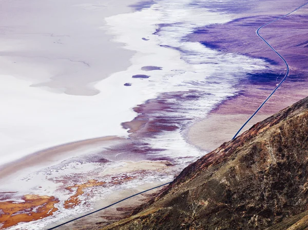 Вид Above Salt Flats — стоковое фото