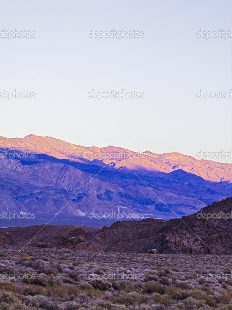 scenic distant view of mountain range