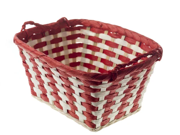 Stripped christmas basket — Stock Photo, Image