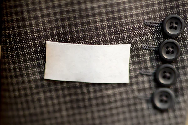 Κουμπιά στο μανίκι του επανδρώνει κοστούμι — Φωτογραφία Αρχείου