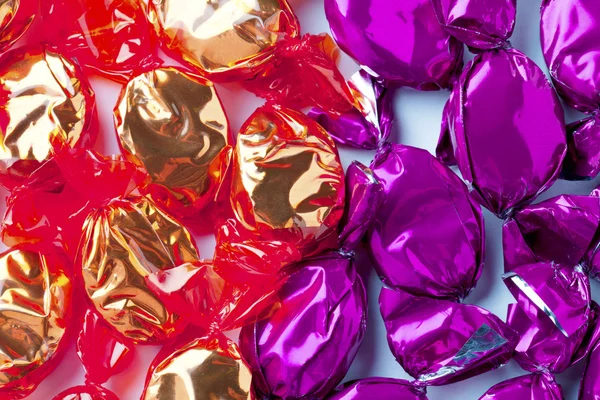 Close up shot of shiny hard candies — Stock Photo, Image