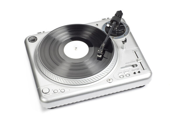 DJ turntable needle isolated on white background