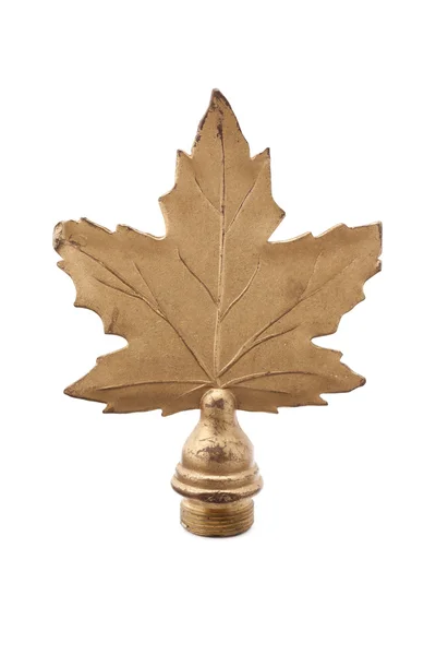 Golden leaf decoration — Stock Photo, Image