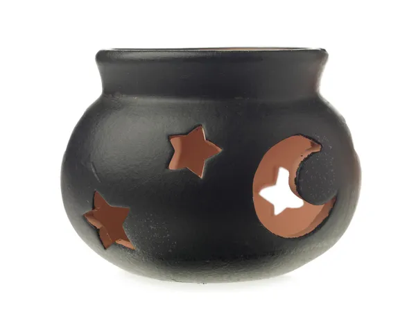 Halloween pot candle holder — Stock Photo, Image