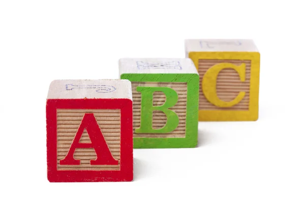 Playing cubes arranged over white background — Stock Photo, Image