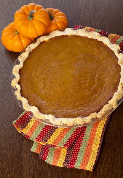 Pumpkin pie on table — Stock Photo, Image